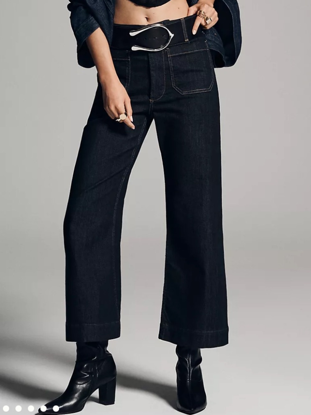NWOT Maeve Colette jeans crop wide leg denim pants